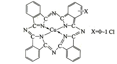 顏料藍15:1分子結構圖