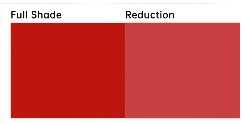 高性能苝紅顏料紅149色卡展示